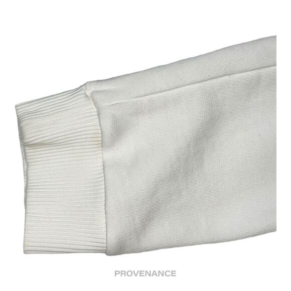 🔴  Saint Laurent Paris SLP Logo Hoodie - White - Picture 4 of 7